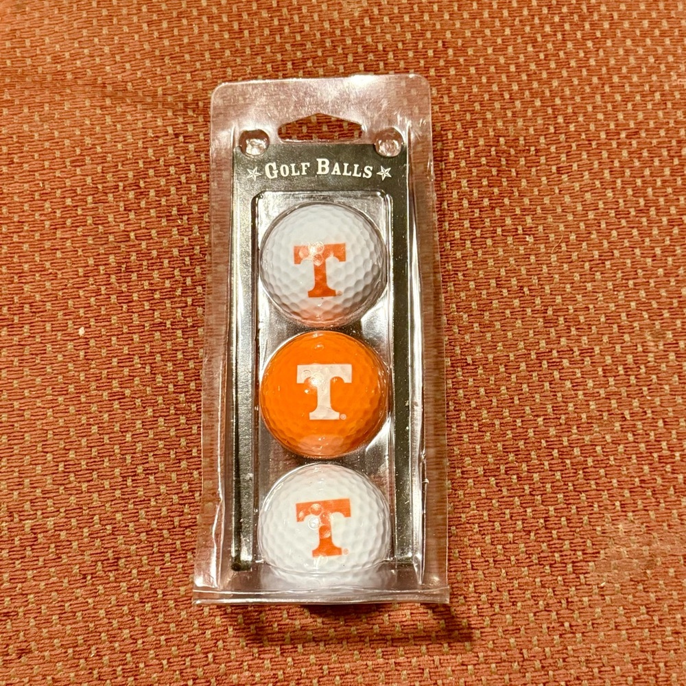 3 NCAA University Of Tennessee Volunteers “Vols” Golf Balls